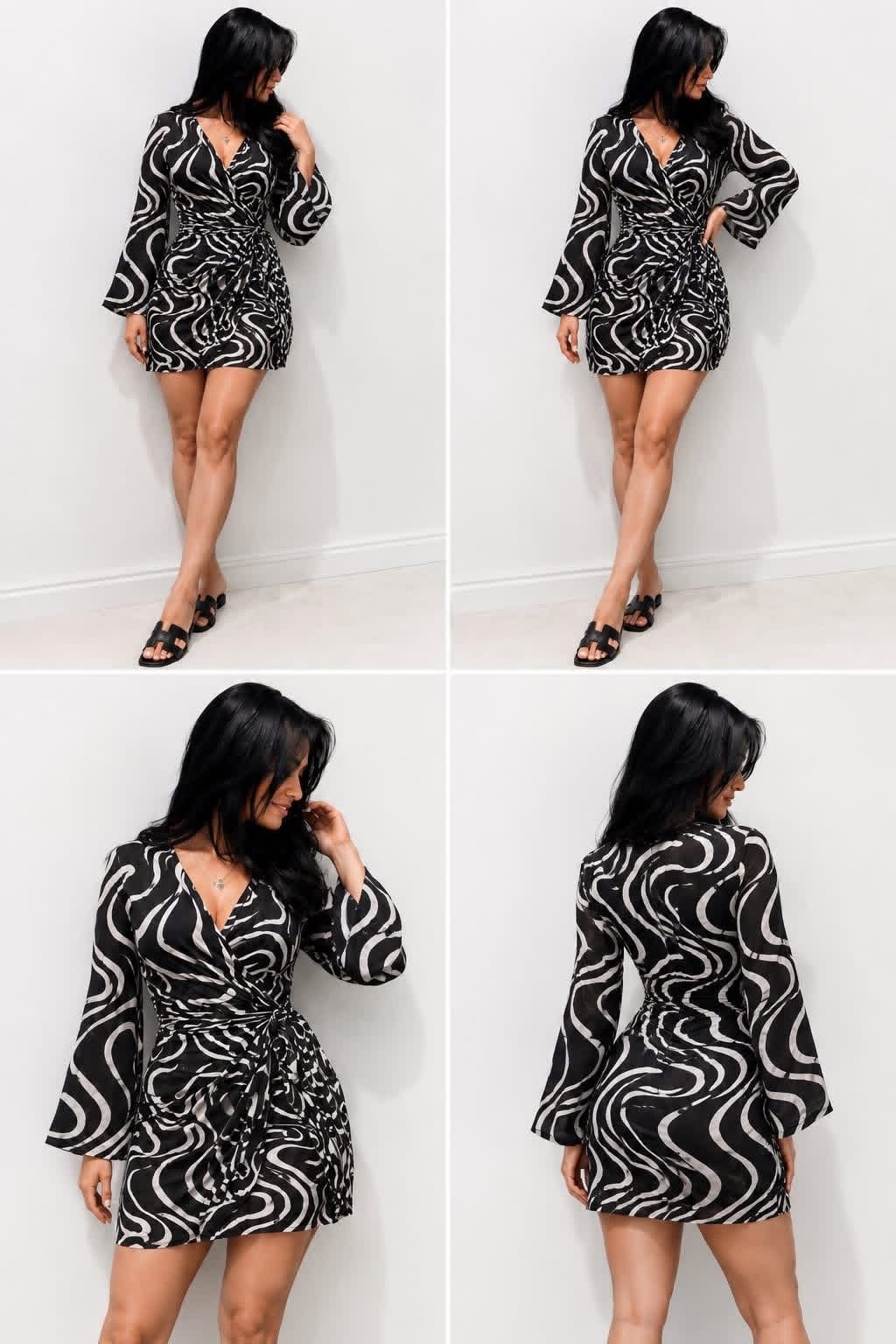 Wrap Mini Dress - Image 7